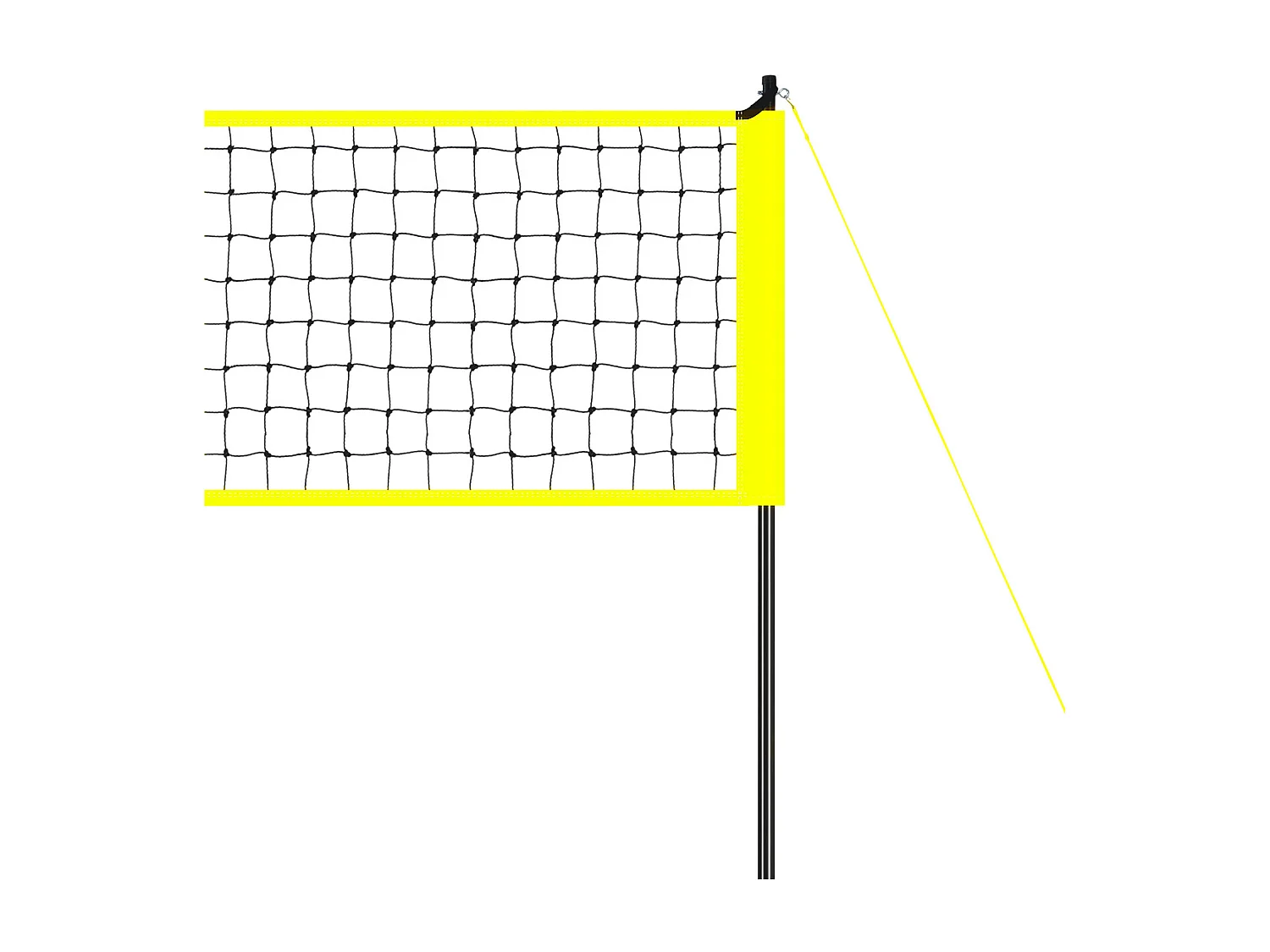 Filet de Volley-Ball SucceBuy Portable D'extérieur de Système, avec Poteaux à Hauteur Réglable, sac de Transport pour Jardin, Plage, Pelouse