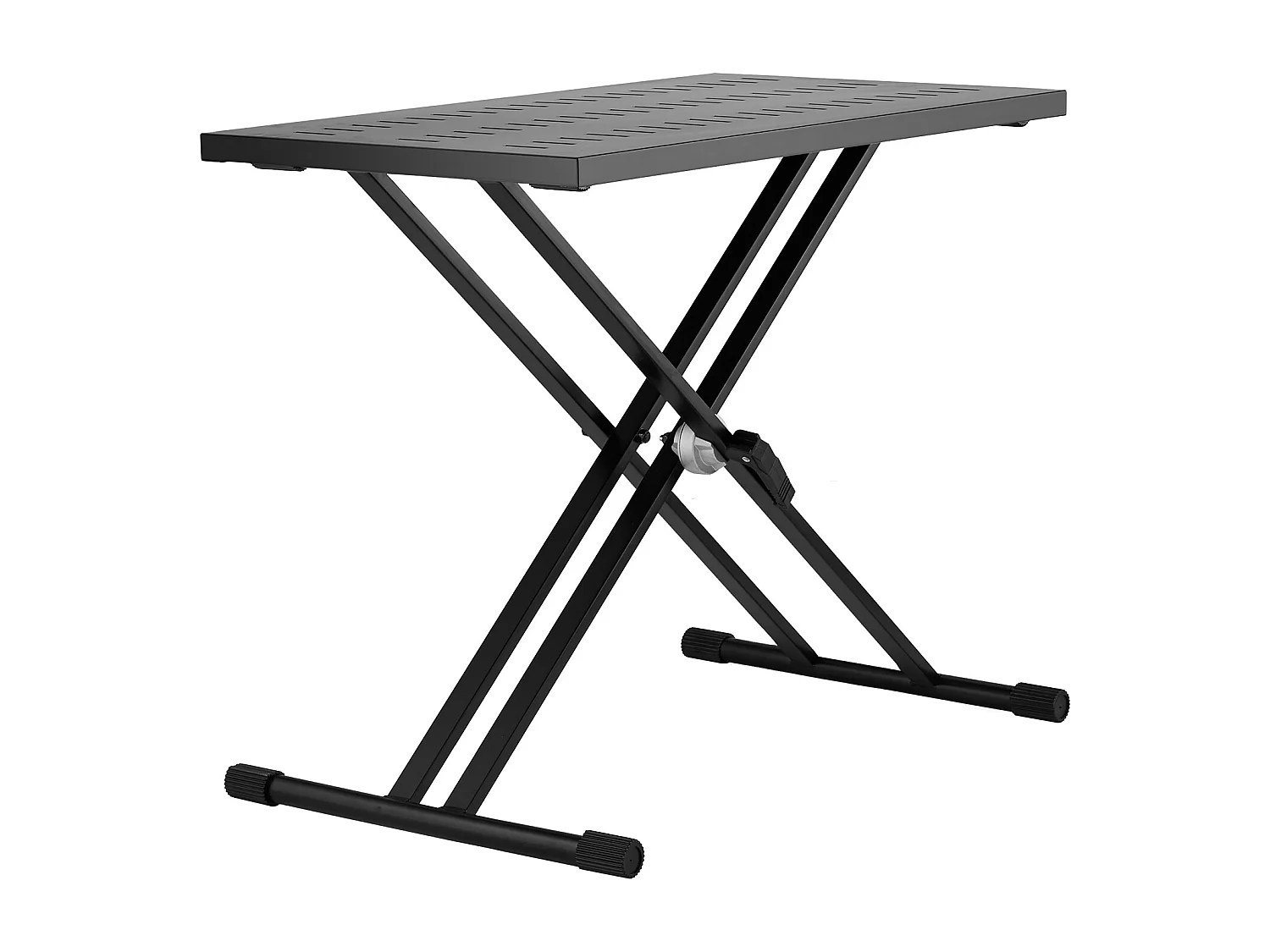 Draagbare DJ-Tafel SucceBuy, DJ-Tafel met Draagbare Laptopsteun, Instelbare Hoogte, Steun met Dubbele X-Versterking