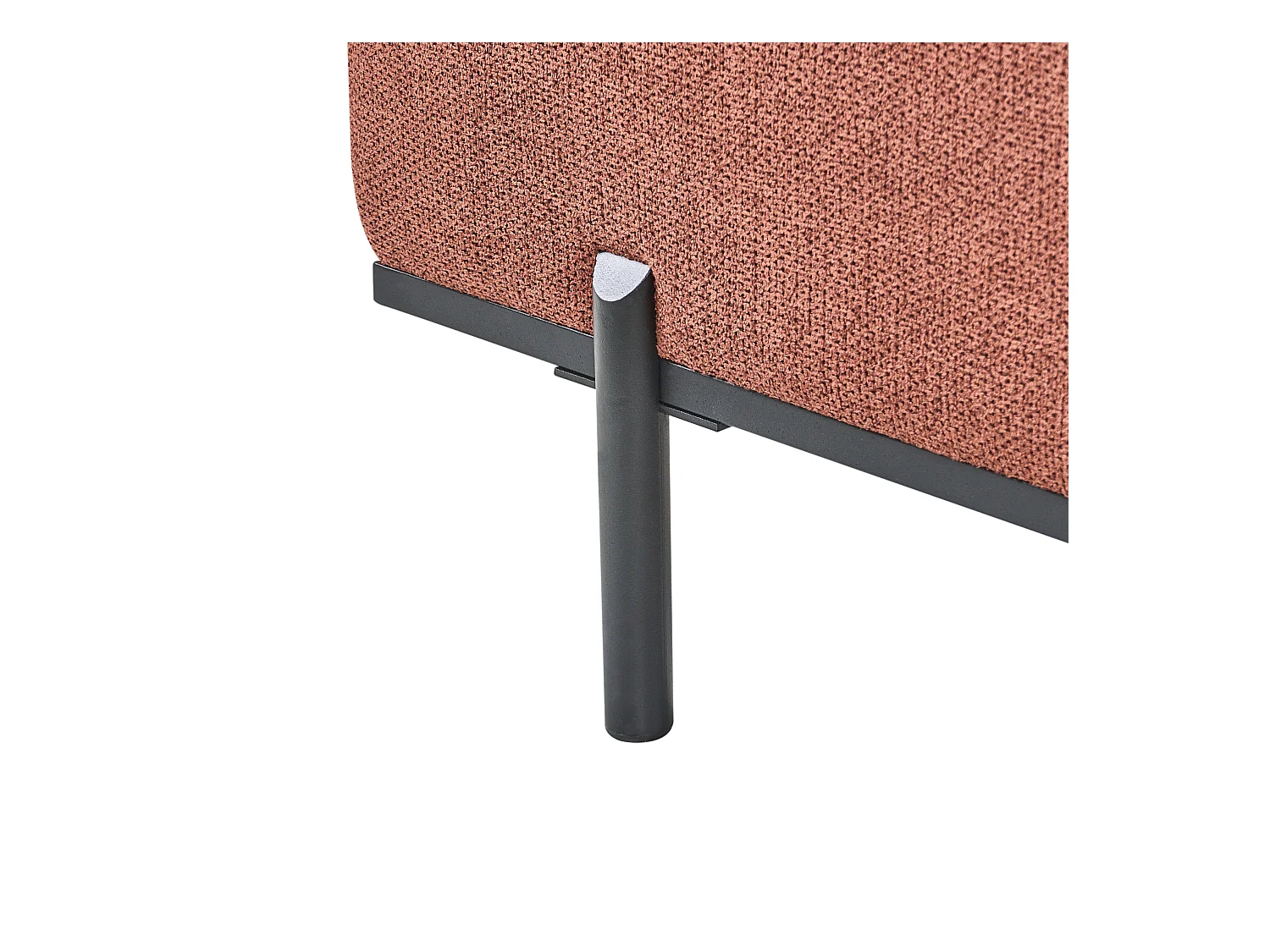 Chaise longue SAVASSE Lin synthétique Rouge clair