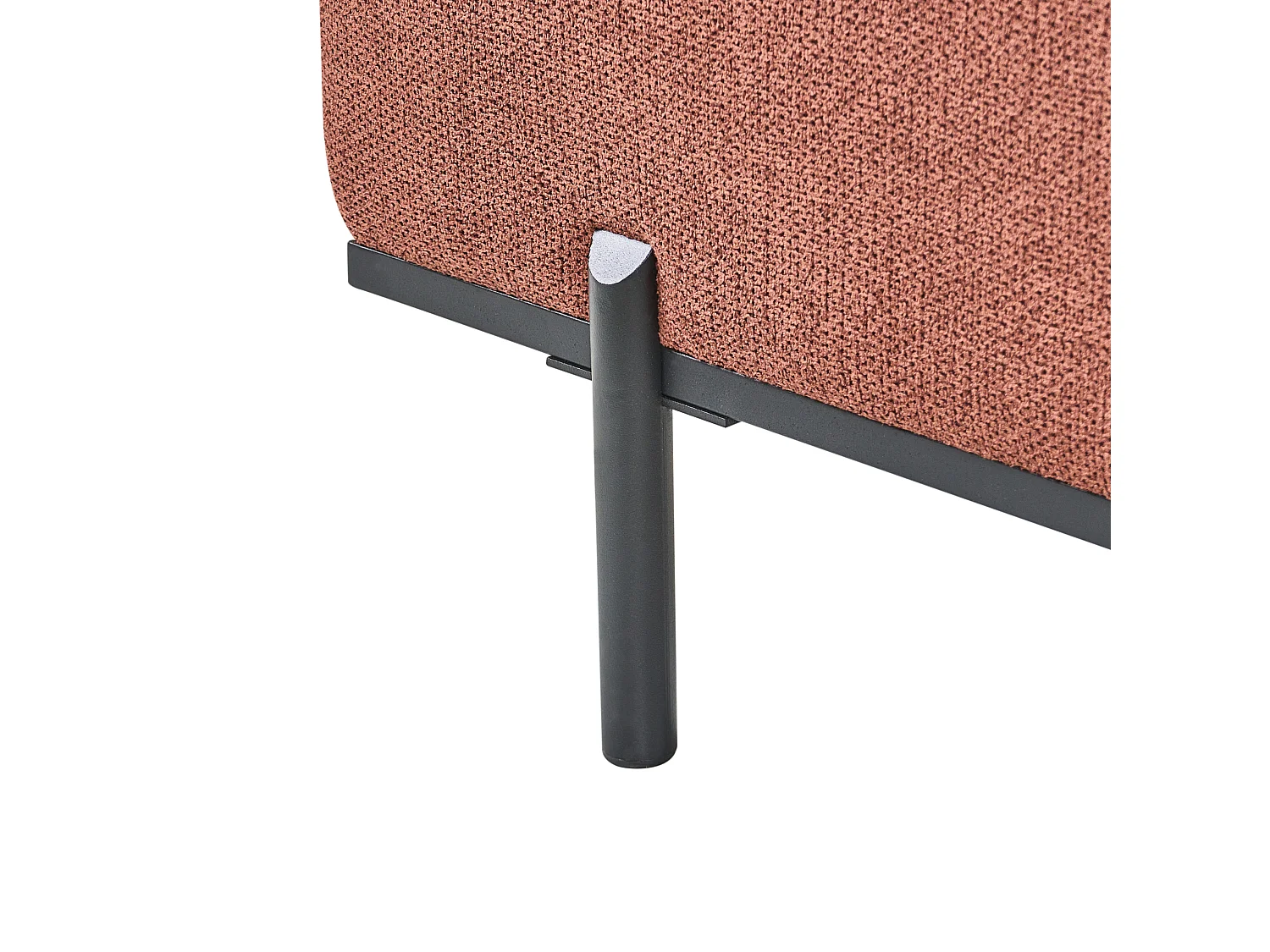 Chaise longue SAVASSE Lin synthétique Rouge clair