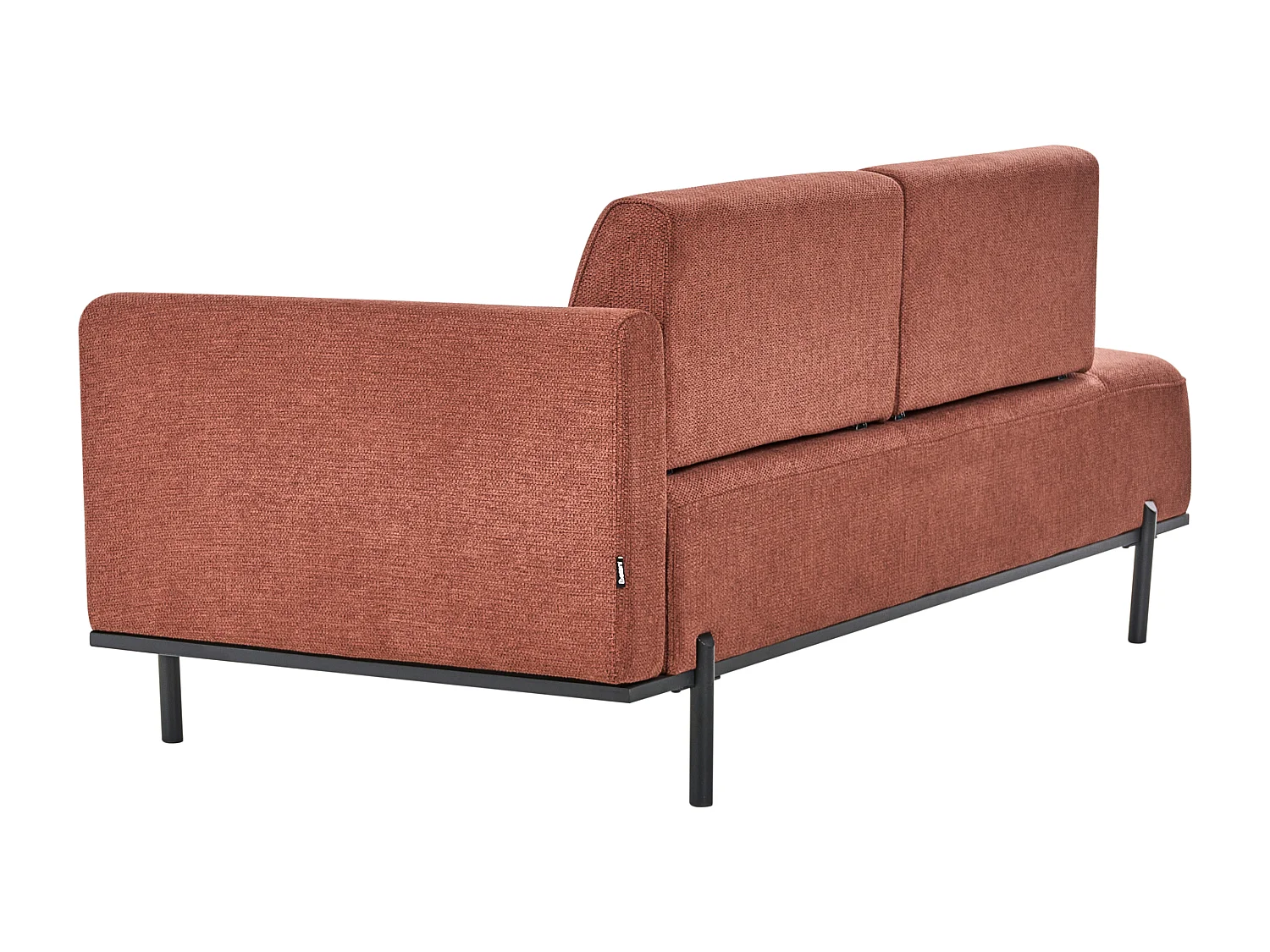 Chaise longue SAVASSE Lin synthétique Rouge clair