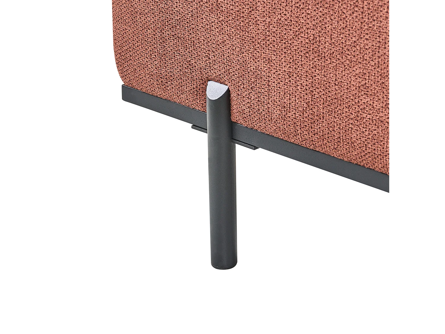 Chaise longue SAVASSE Lin synthétique Rouge clair