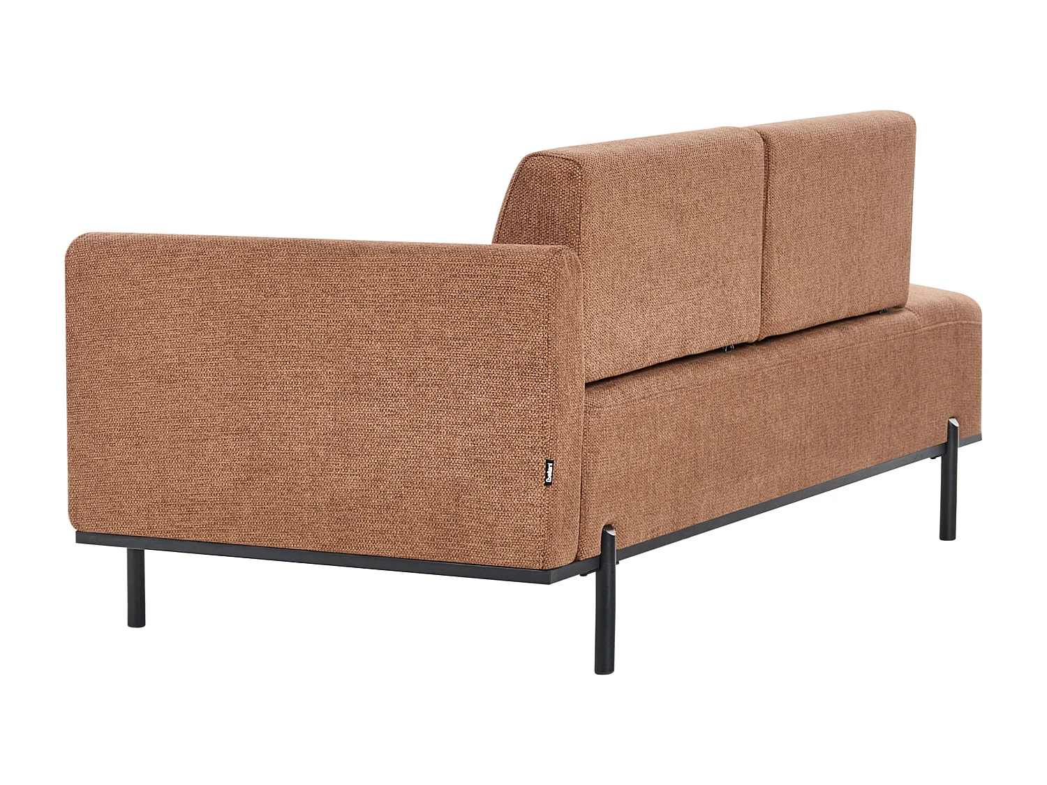 Chaise longue SAVASSE Lin synthétique Marron doré