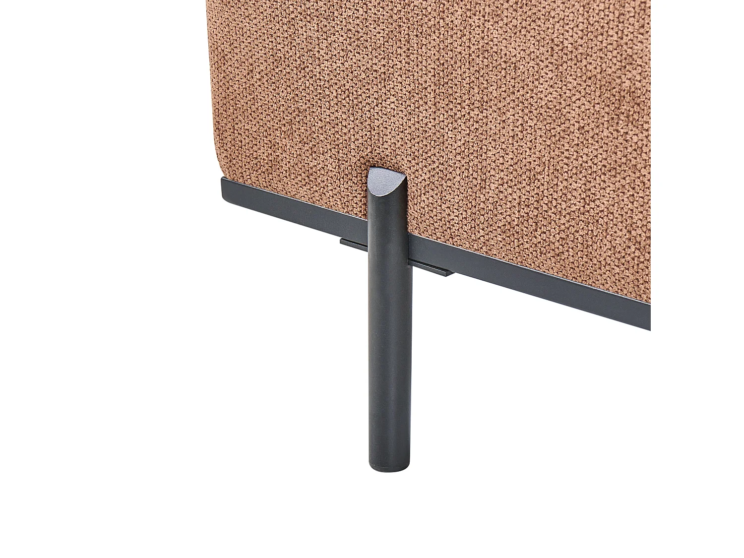 Chaise longue SAVASSE Lin synthétique Marron doré