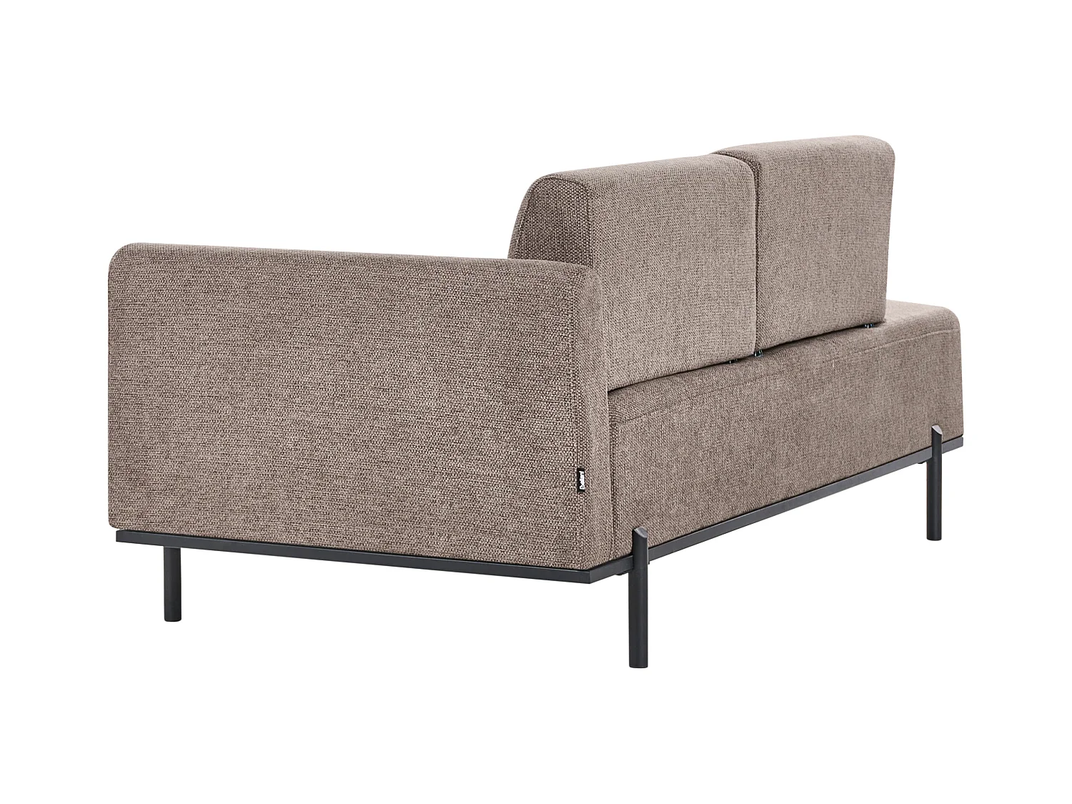 Chaise longue SAVASSE Lin synthétique Marron clair