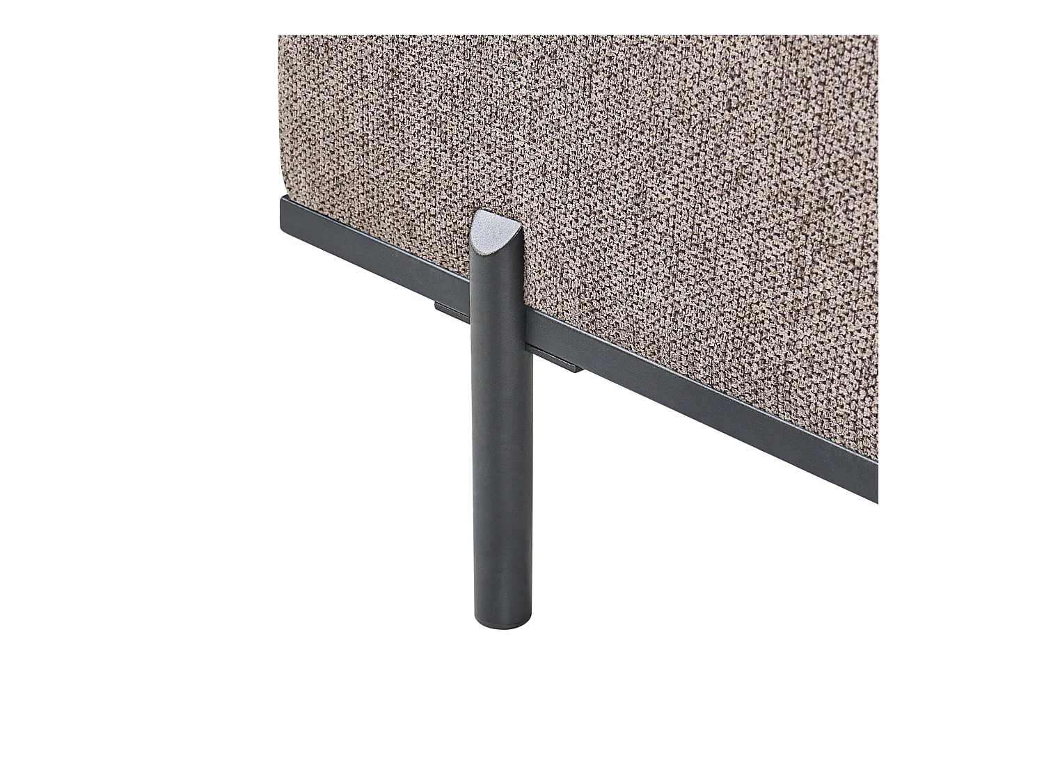 Chaise longue SAVASSE Lin synthétique Marron clair