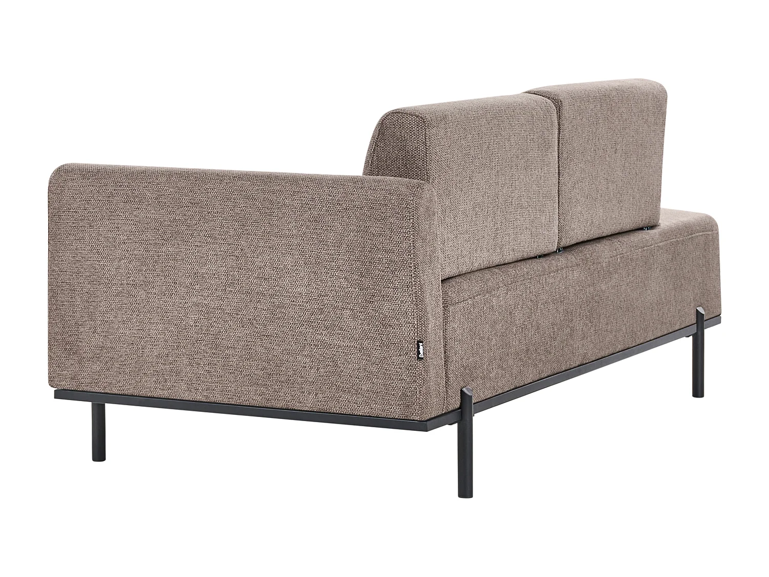 Chaise longue SAVASSE Lin synthétique Marron clair