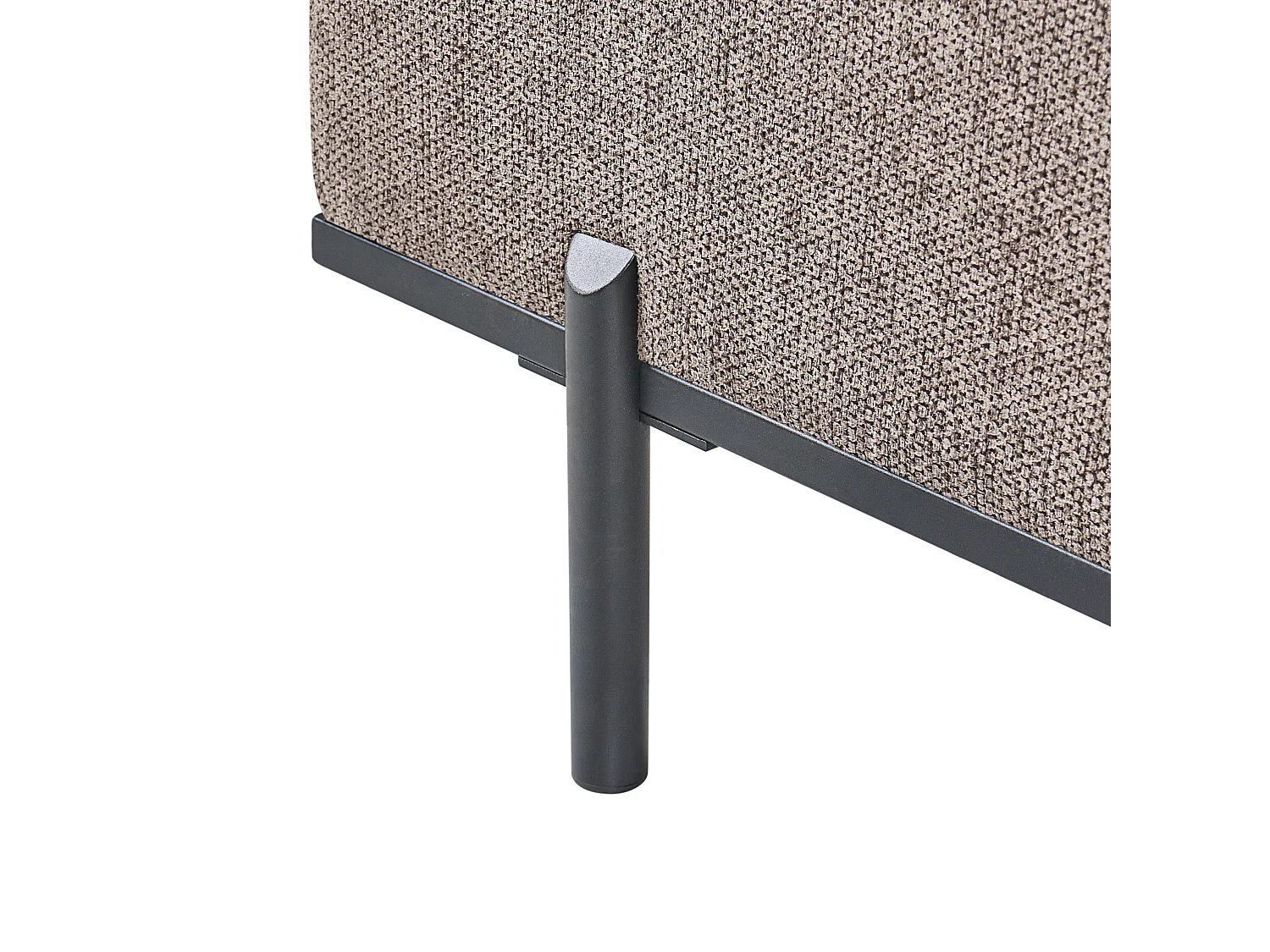 Chaise longue SAVASSE Lin synthétique Marron clair