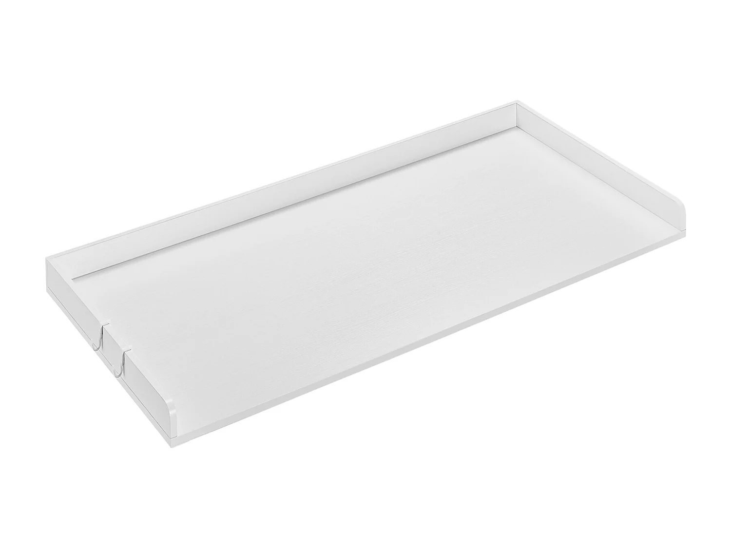 Comptoir de Laveuse Sécheuse SucceBuy, 137,1 x 68,6 cm, avec Dessus en Bois, Blanc