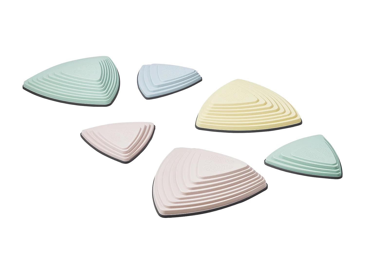 Pierres d'Équilibre Enfants, SucceBuy Kids Balance Stepping Stones 6 Pièces pour Intérieur et Extérieur