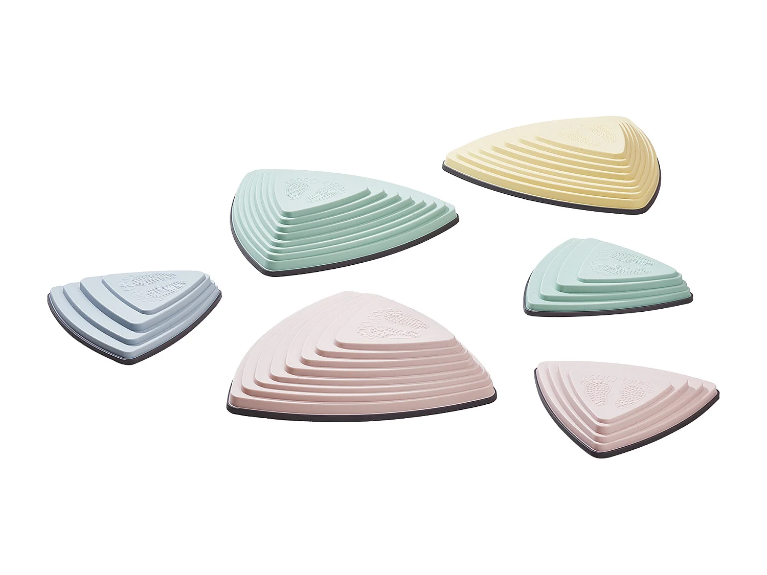 Pierres d'Équilibre Enfants, SucceBuy Kids Balance Stepping Stones 6 Pièces pour Intérieur et Extérieur