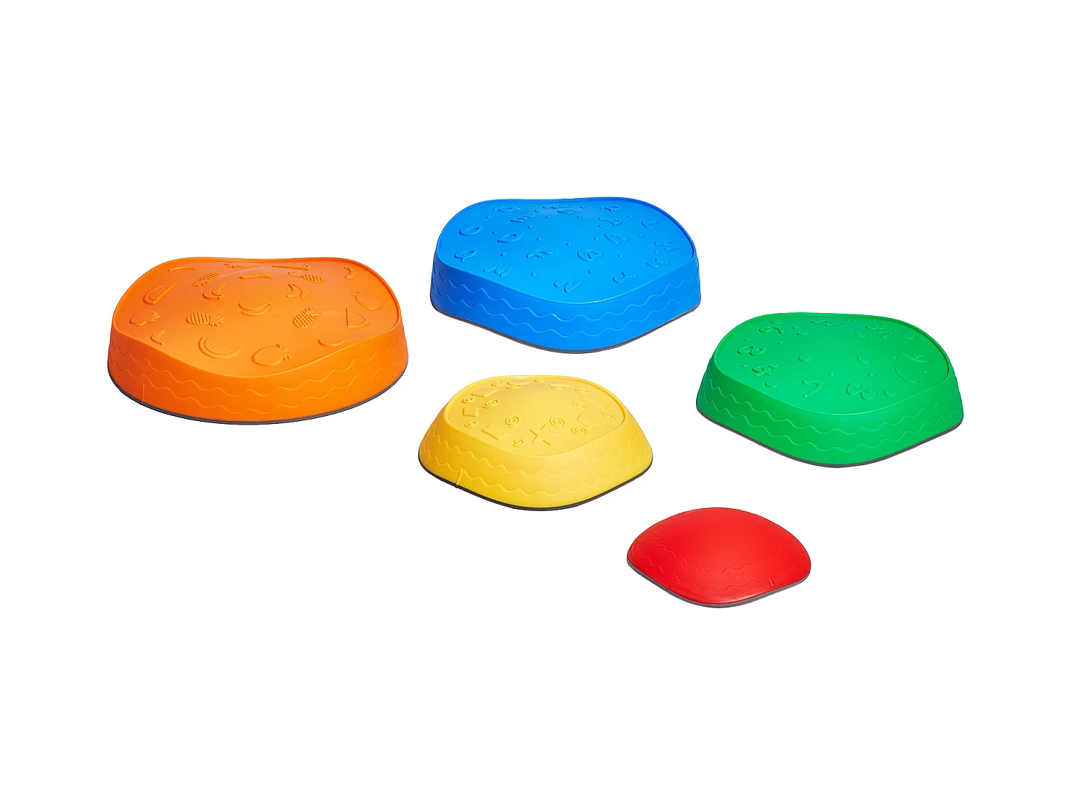 Pierres d'Équilibre Enfants, SucceBuy Kids Balance Stepping Stones, 5 Pièces Parcours d'Obstacles Sensoriel, Intérieur/Extérieur