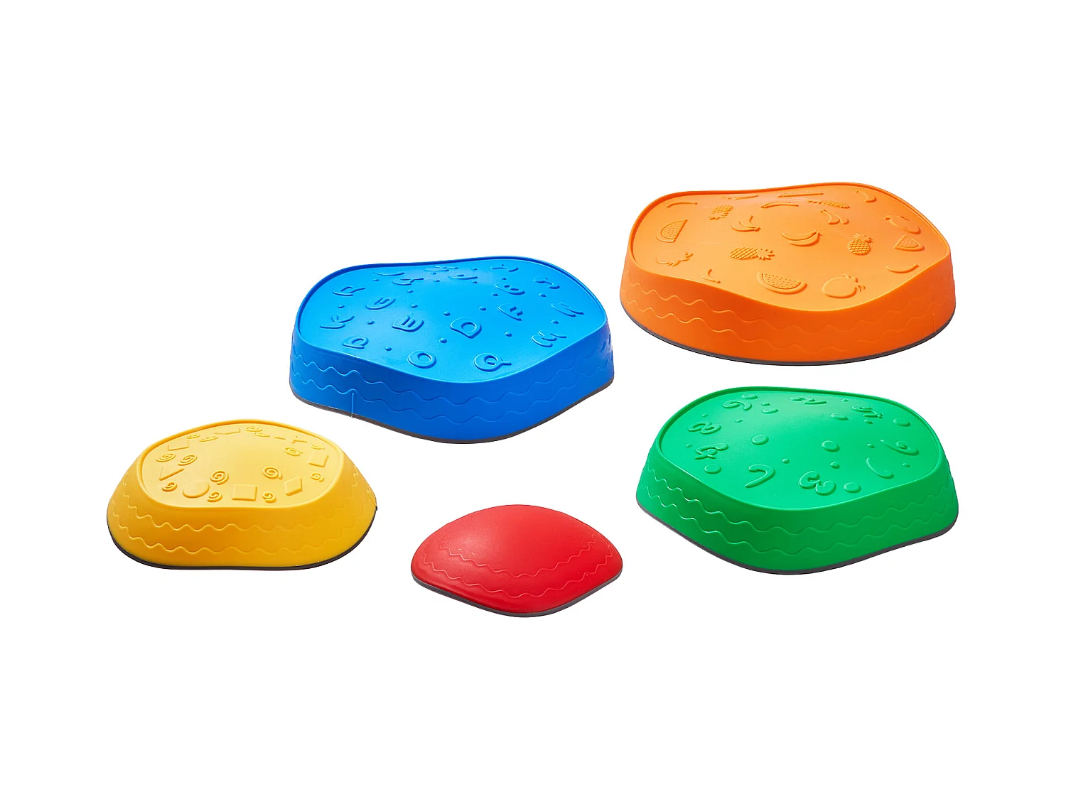 Pierres d'Équilibre Enfants, SucceBuy Kids Balance Stepping Stones, 5 Pièces Parcours d'Obstacles Sensoriel, Intérieur/Extérieur