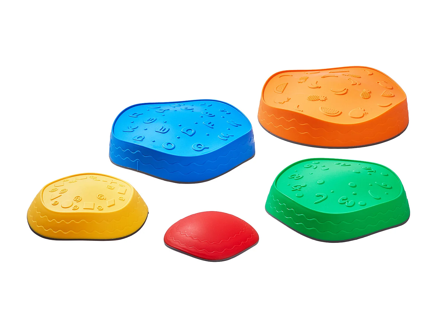 Pierres d'Équilibre Enfants, SucceBuy Kids Balance Stepping Stones, 5 Pièces Parcours d'Obstacles Sensoriel, Intérieur/Extérieur