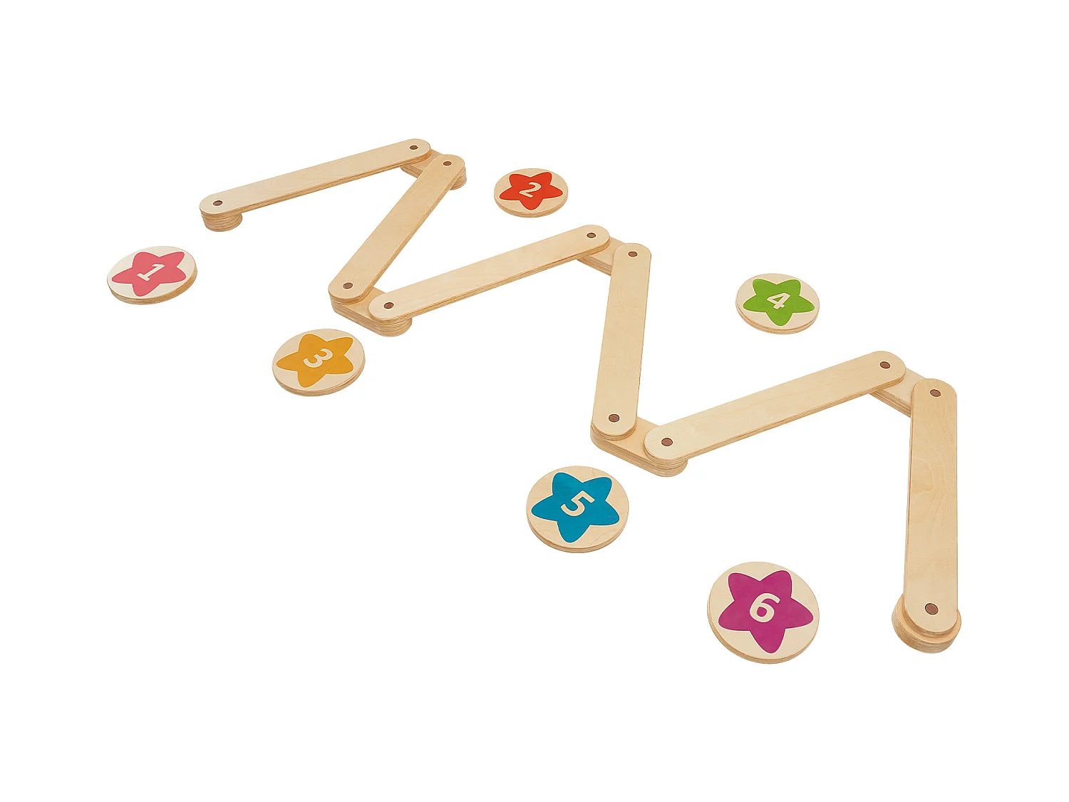 Pièces Poutre d'Équilibre, SucceBuy Lot de 6 Poutres d'Équilibre pour Enfants, Planches d'Équilibre de Gymnastique