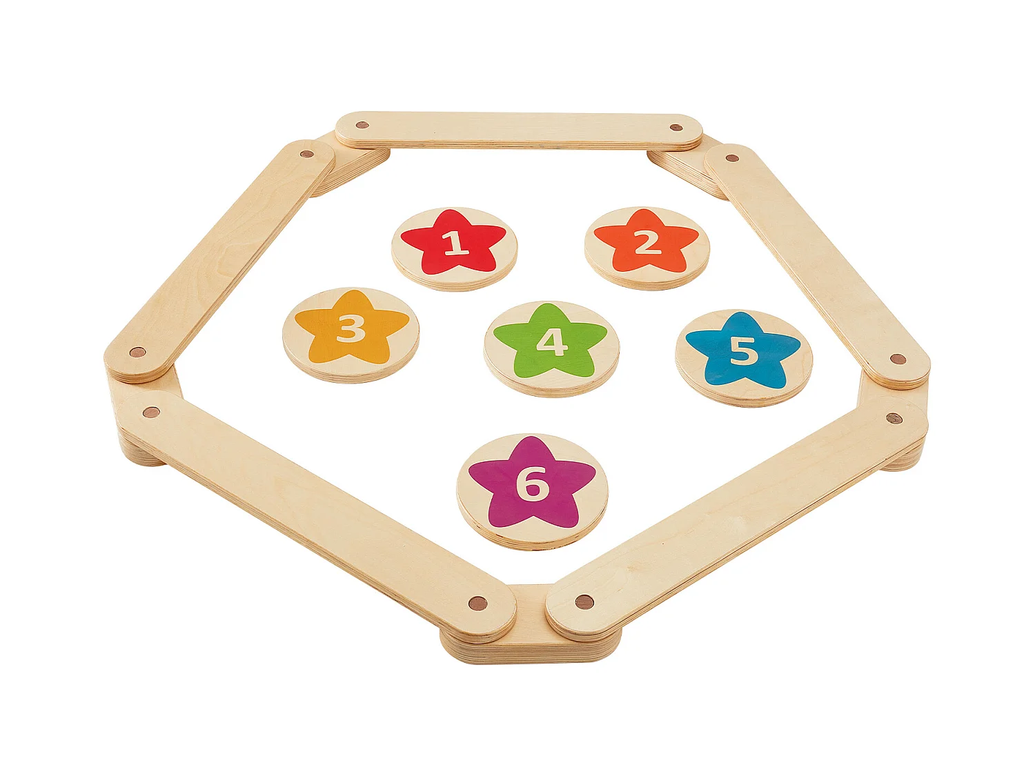 Pièces Poutre d'Équilibre, SucceBuy Lot de 6 Poutres d'Équilibre pour Enfants, Planches d'Équilibre de Gymnastique