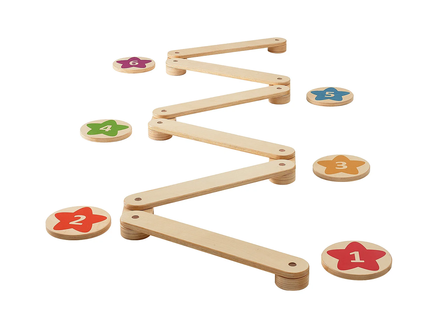 Pièces Poutre d'Équilibre, SucceBuy Lot de 6 Poutres d'Équilibre pour Enfants, Planches d'Équilibre de Gymnastique