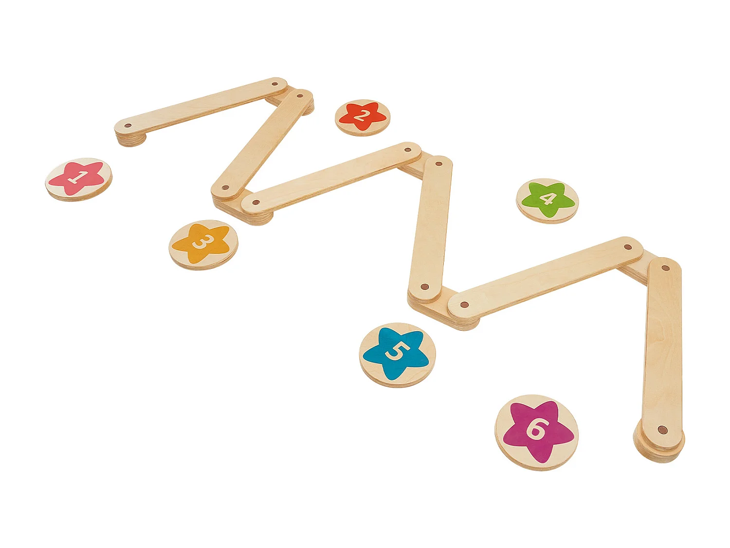 Pièces Poutre d'Équilibre, SucceBuy Lot de 6 Poutres d'Équilibre pour Enfants, Planches d'Équilibre de Gymnastique