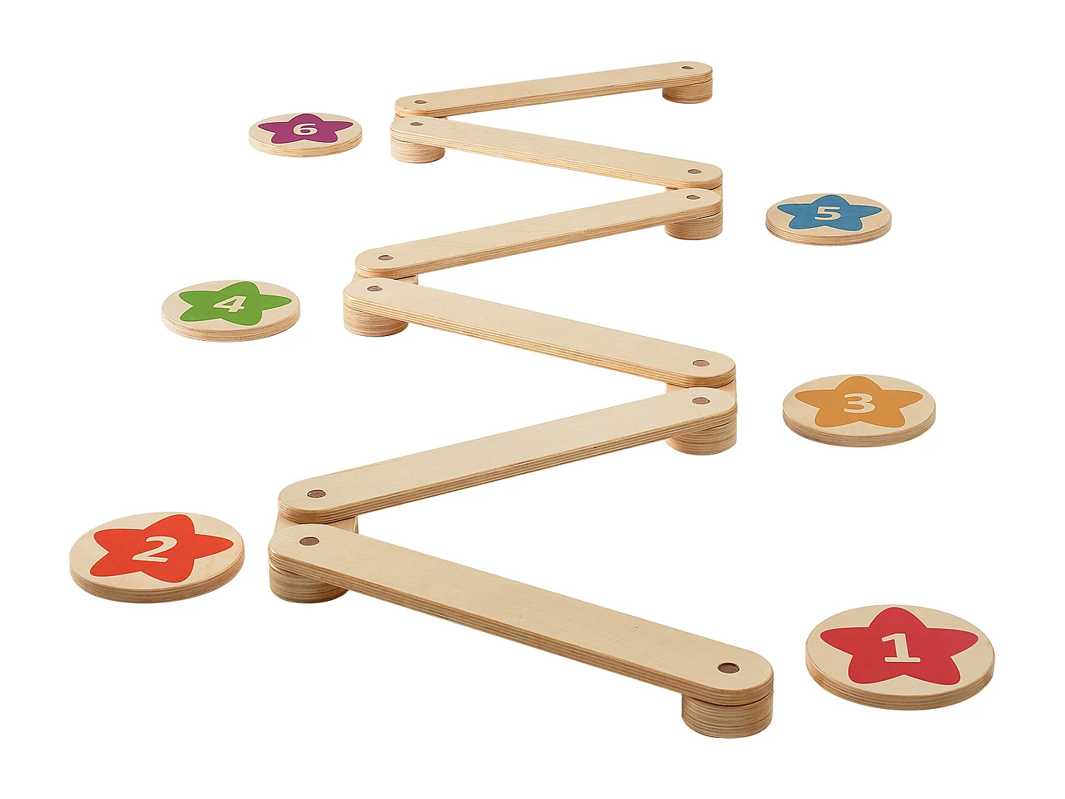 Pièces Poutre d'Équilibre, SucceBuy Lot de 6 Poutres d'Équilibre pour Enfants, Planches d'Équilibre de Gymnastique