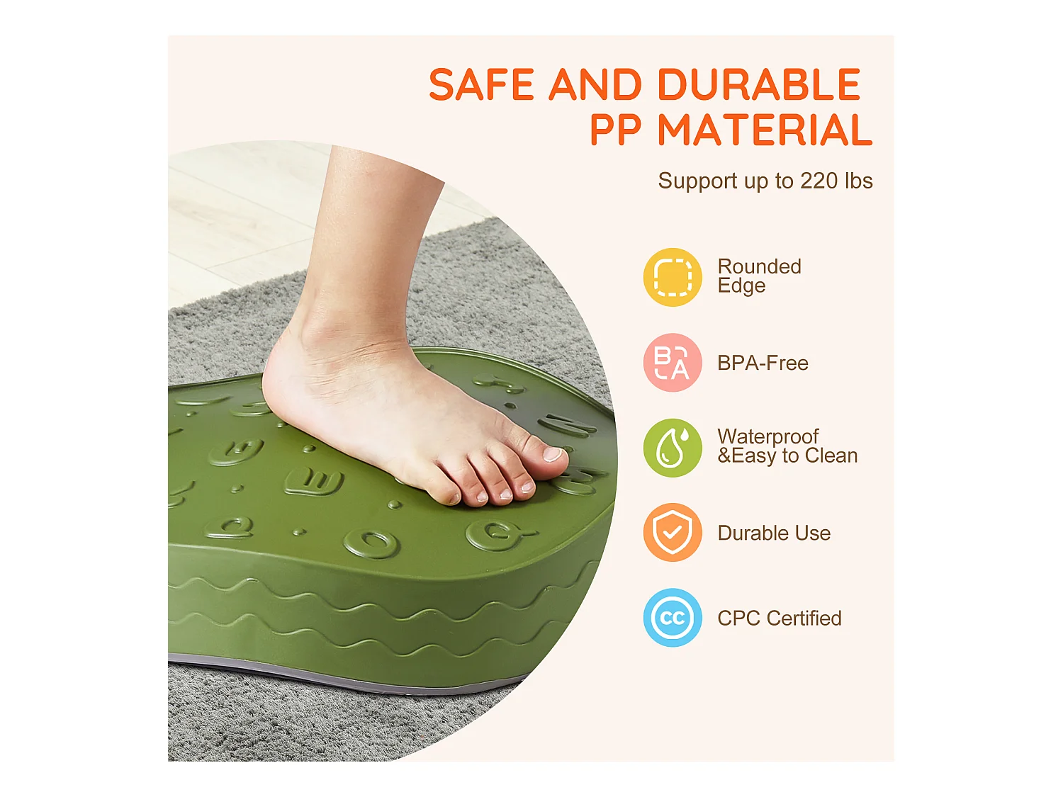 Pierres d'Équilibre Enfants, SucceBuy Kids Balance Stepping Stones 6 Pièces pour Intérieur et Extérieur