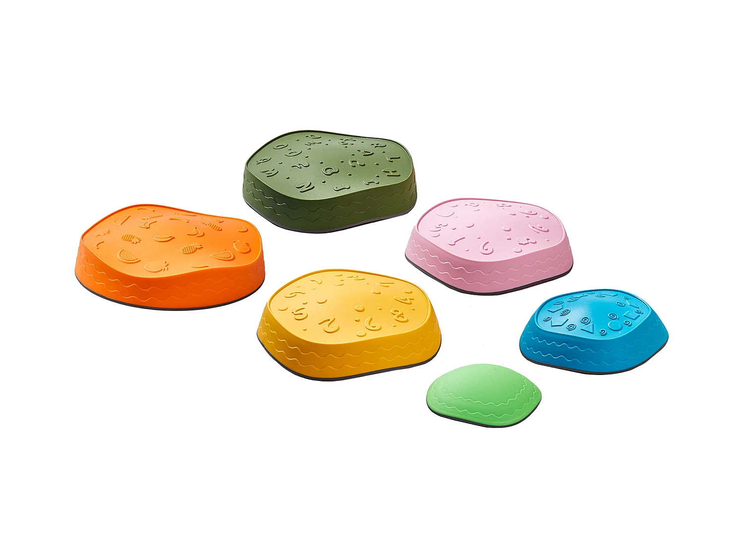 Pierres d'Équilibre Enfants, SucceBuy Kids Balance Stepping Stones 6 Pièces pour Intérieur et Extérieur