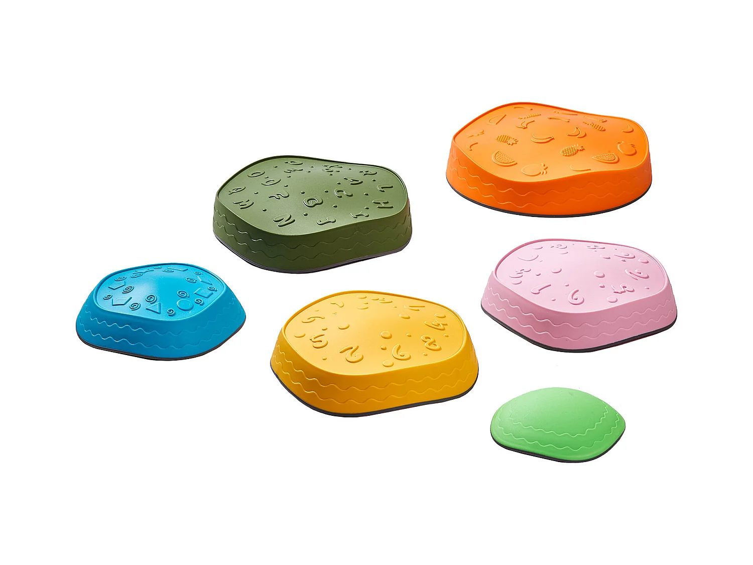 Pierres d'Équilibre Enfants, SucceBuy Kids Balance Stepping Stones 6 Pièces pour Intérieur et Extérieur