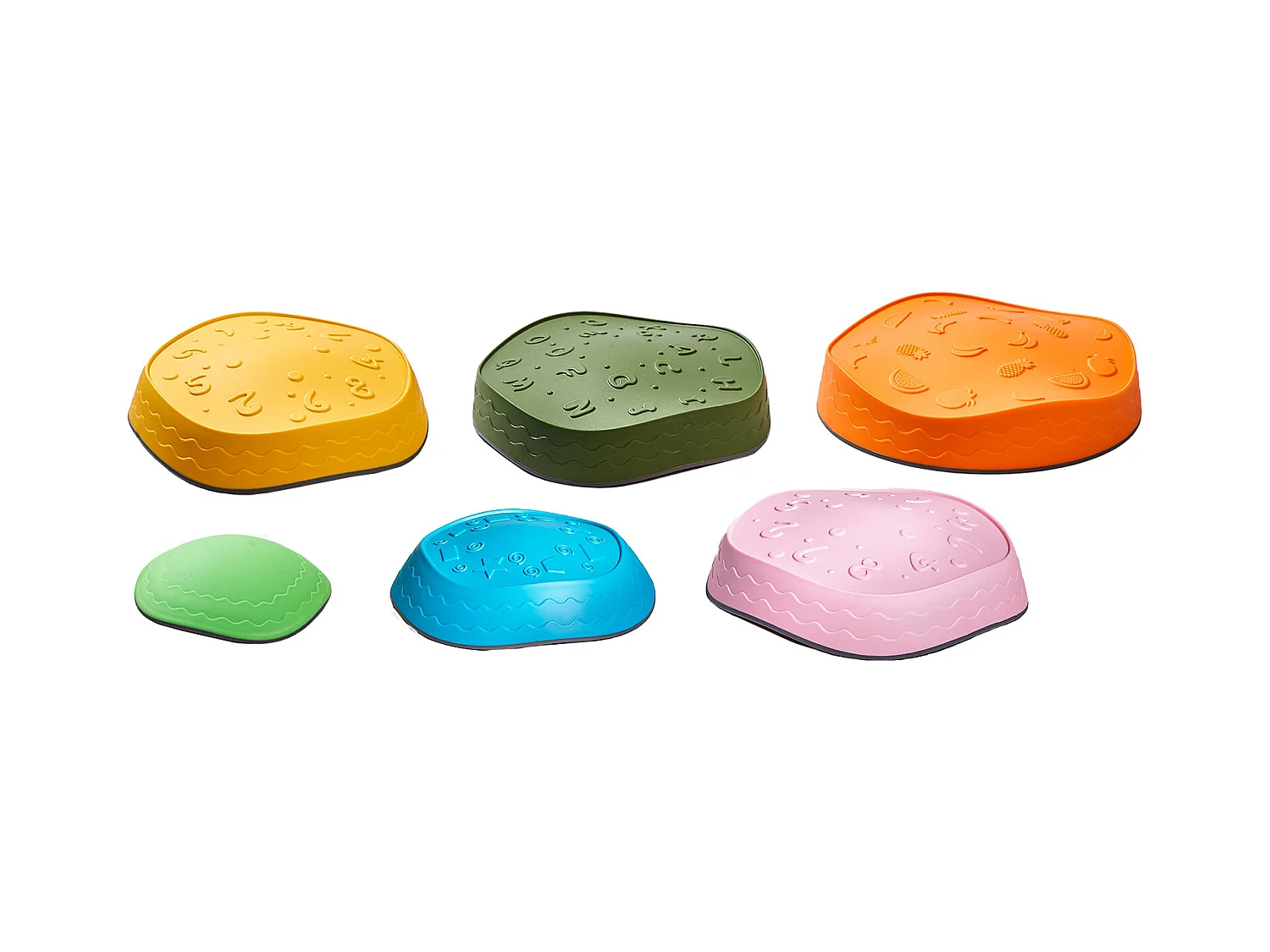 Pierres d'Équilibre Enfants, SucceBuy Kids Balance Stepping Stones 6 Pièces pour Intérieur et Extérieur