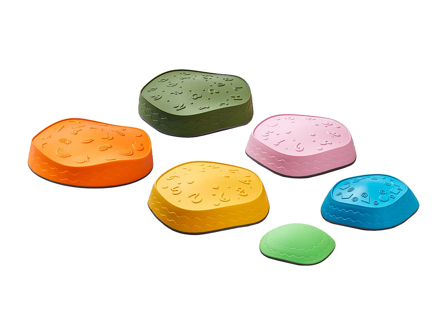 Pierres d'Équilibre Enfants, SucceBuy Kids Balance Stepping Stones 6 Pièces pour Intérieur et Extérieur