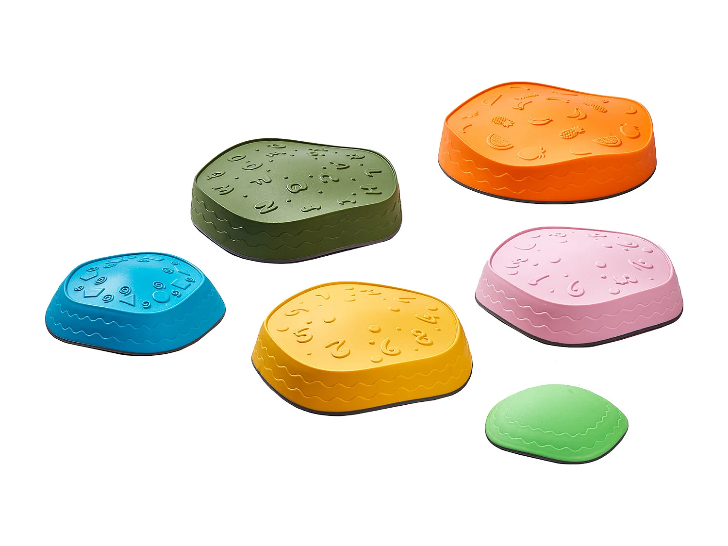 Pierres d'Équilibre Enfants, SucceBuy Kids Balance Stepping Stones 6 Pièces pour Intérieur et Extérieur