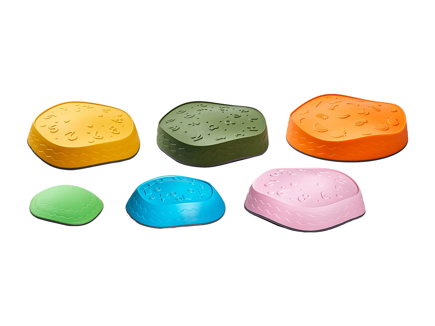 Pierres d'Équilibre Enfants, SucceBuy Kids Balance Stepping Stones 6 Pièces pour Intérieur et Extérieur