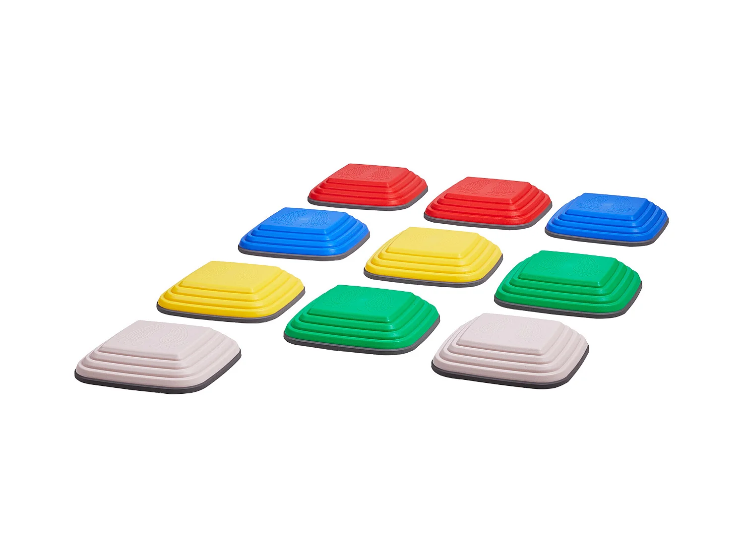 Pierres d'Équilibre Enfants, SucceBuy Lot de 10 Pierres d'Équilibre pour Enfants, pour Parcours d'Obstacles Intérieur et Extérieur