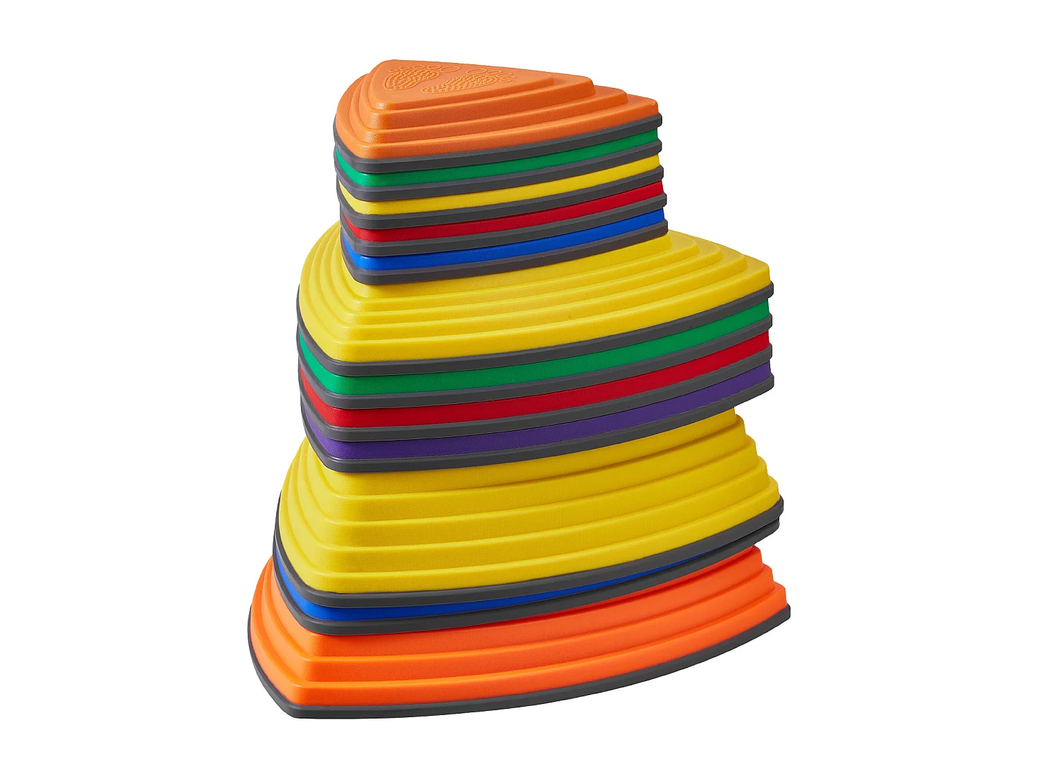 Pierres d'Équilibre Enfants, SucceBuy Kids Balance Stepping Stones 12 Pièces pour Intérieur et Extérieur