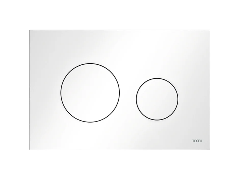 Pack WC : élément de pré-montage TECEbase + WC Rolo noir + tapis d'isolation acoustique + plaque de commande en blanc