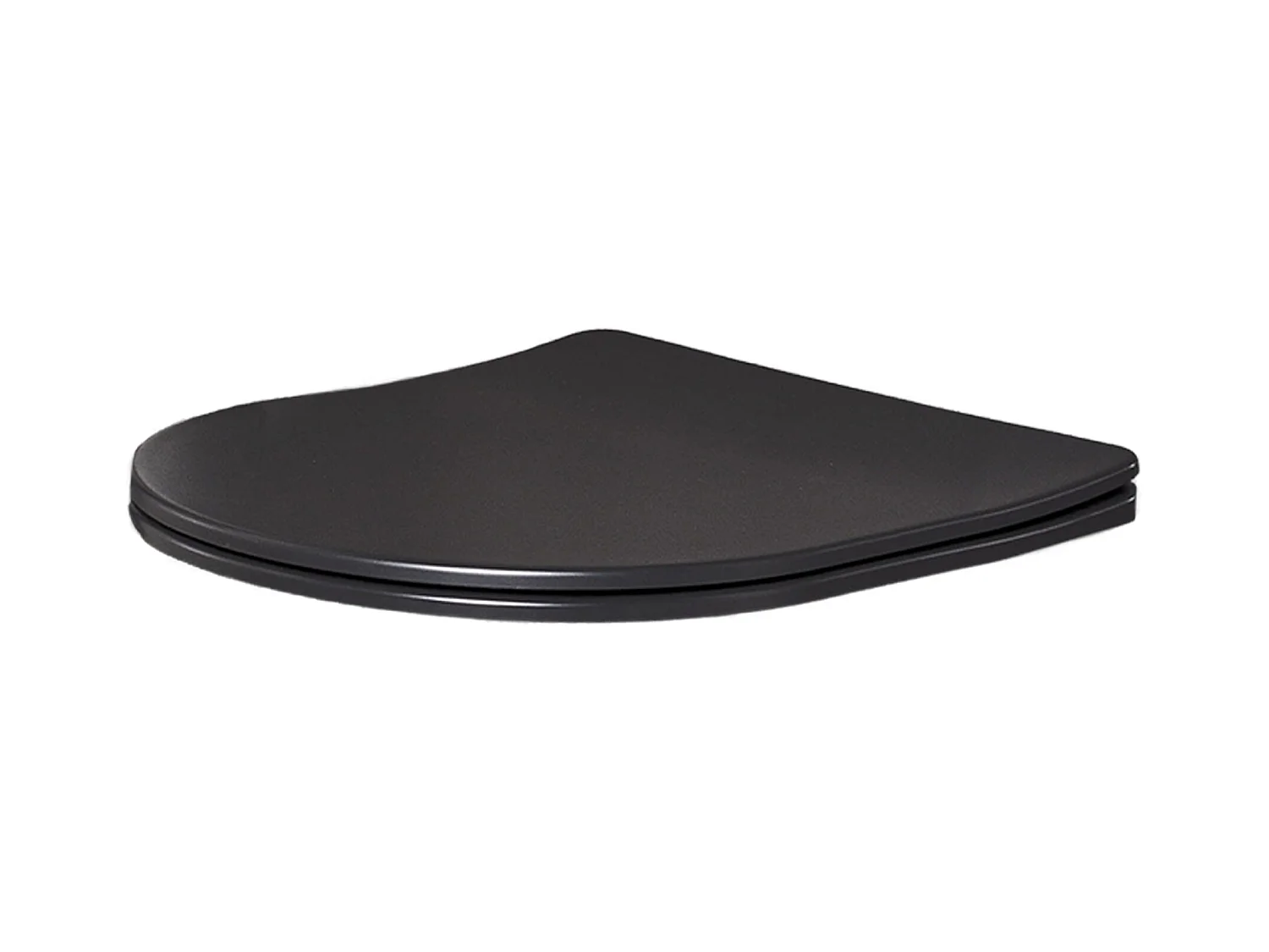 Pack WC : élément de pré-montage Duofix + WC Slim Soft-Close Delos noir + tapis d'isolation phonique + plaque de commande en noir