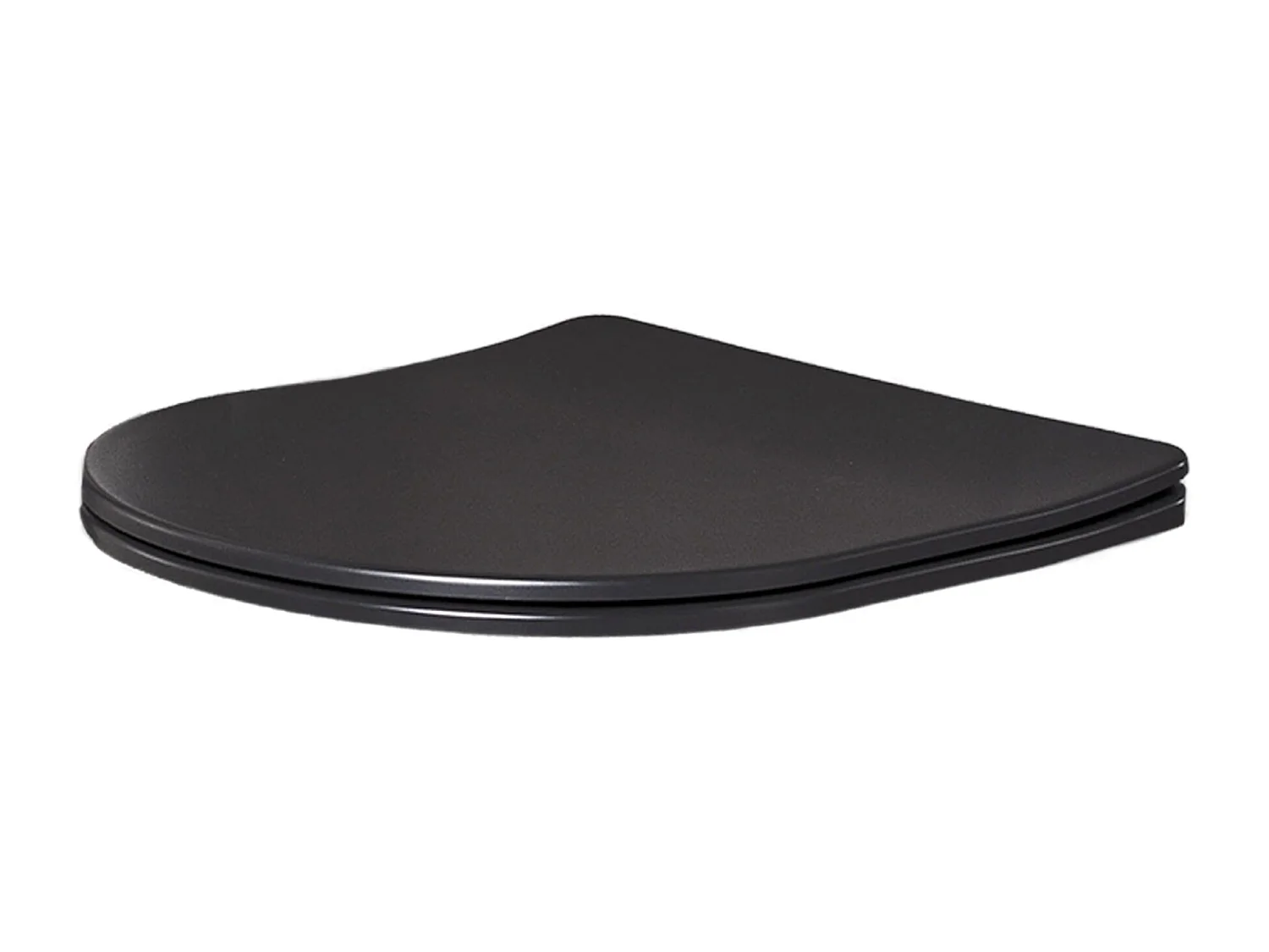 Pack WC : élément de pré-montage Duofix + WC Slim Soft-Close Delos noir + tapis d'isolation phonique + plaque de commande en noir