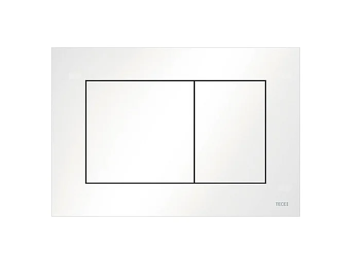 Pack WC : élément de pré-montage TECEbase + WC Rolo blanc + tapis d'isolation acoustique + plaque de commande en blanc