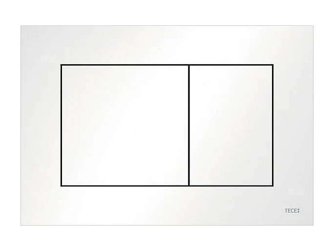 Pack WC : élément de pré-montage TECEbase + WC Rolo blanc + tapis d'isolation acoustique + plaque de commande en blanc