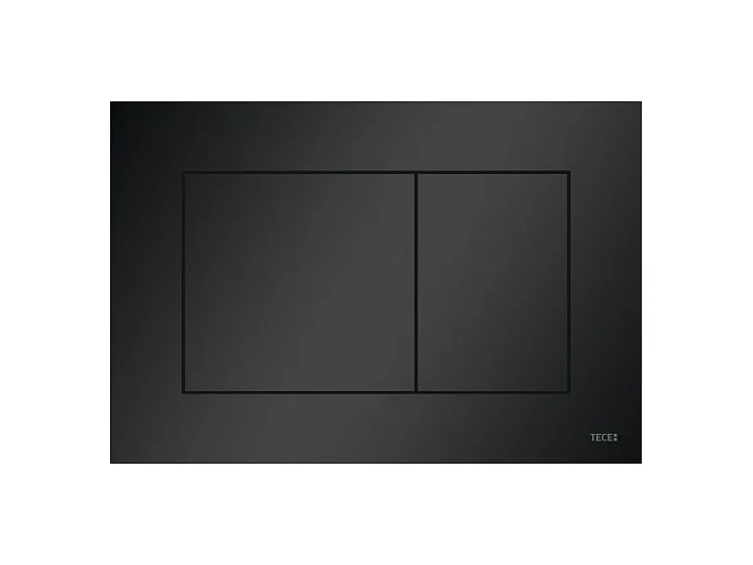 Pack WC : élément de pré-montage TECEbase + WC Rolo blanc + tapis d'isolation acoustique + plaque de commande en noir