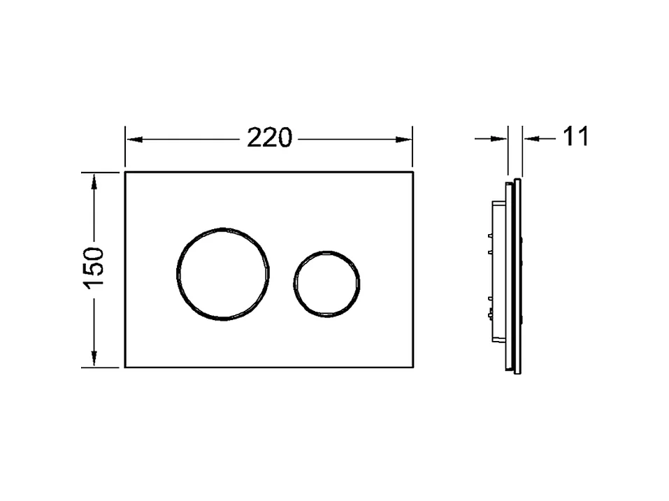 Pack WC : élément de pré-montage TECEbase + WC Rolo noir + tapis d'isolation acoustique + plaque de commande en noir