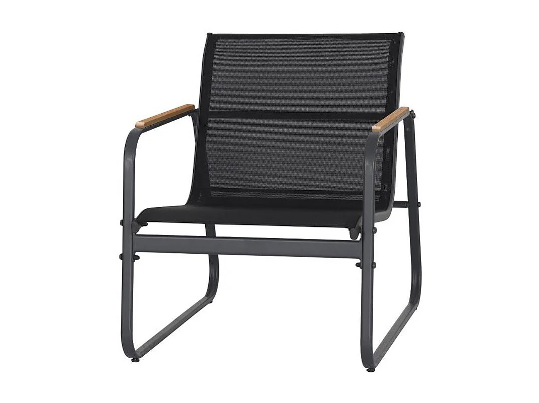 Petit salon de jardin gris Zohra