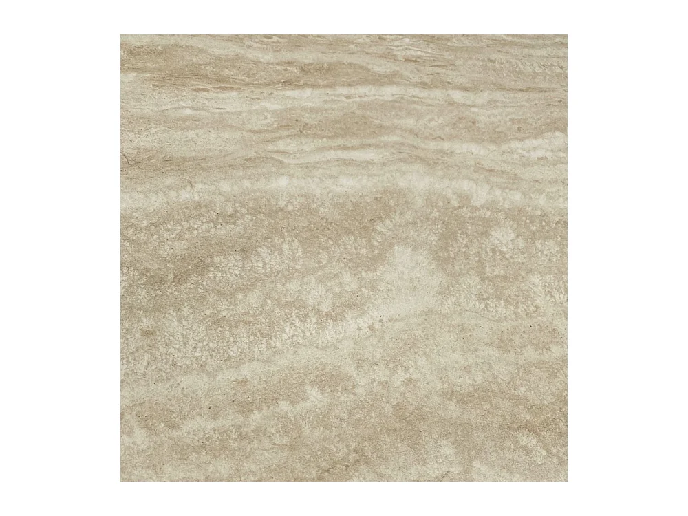 Tavolo fisso 160x90x76H Sand con piano in ceramica beige e struttura in metallo bianco