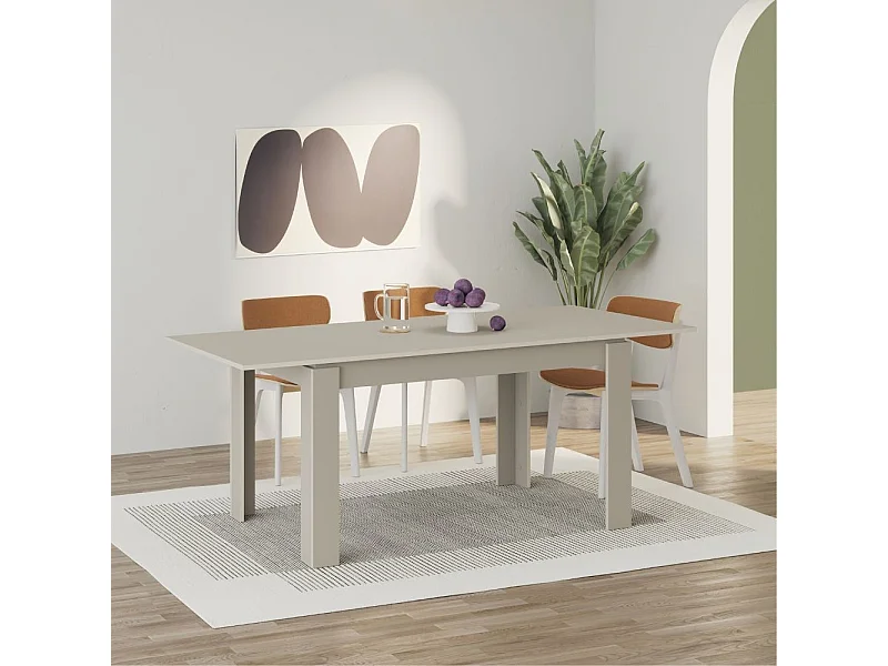 Tavolo allungabile 140x80 cm Tolmen colore cashmere