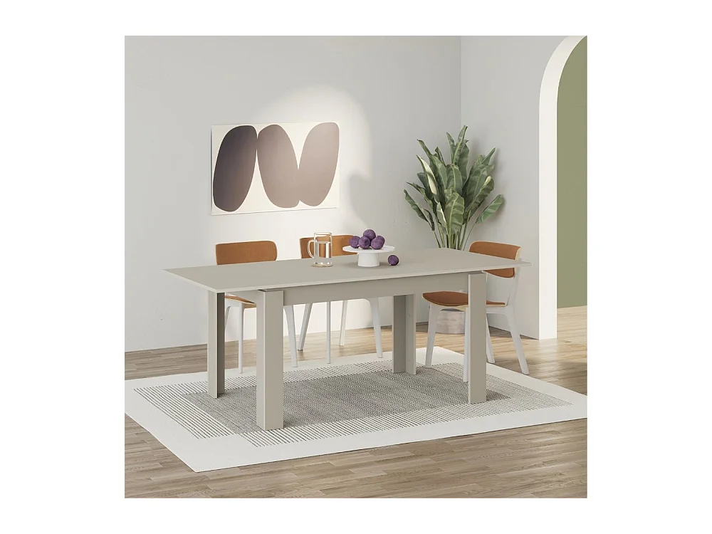 Tavolo allungabile 140x80 cm Tolmen colore cashmere