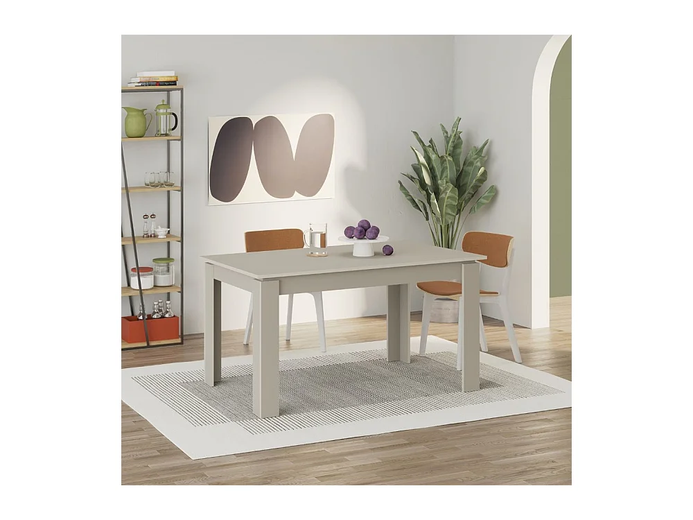 Tavolo allungabile 140x80 cm Tolmen colore cashmere