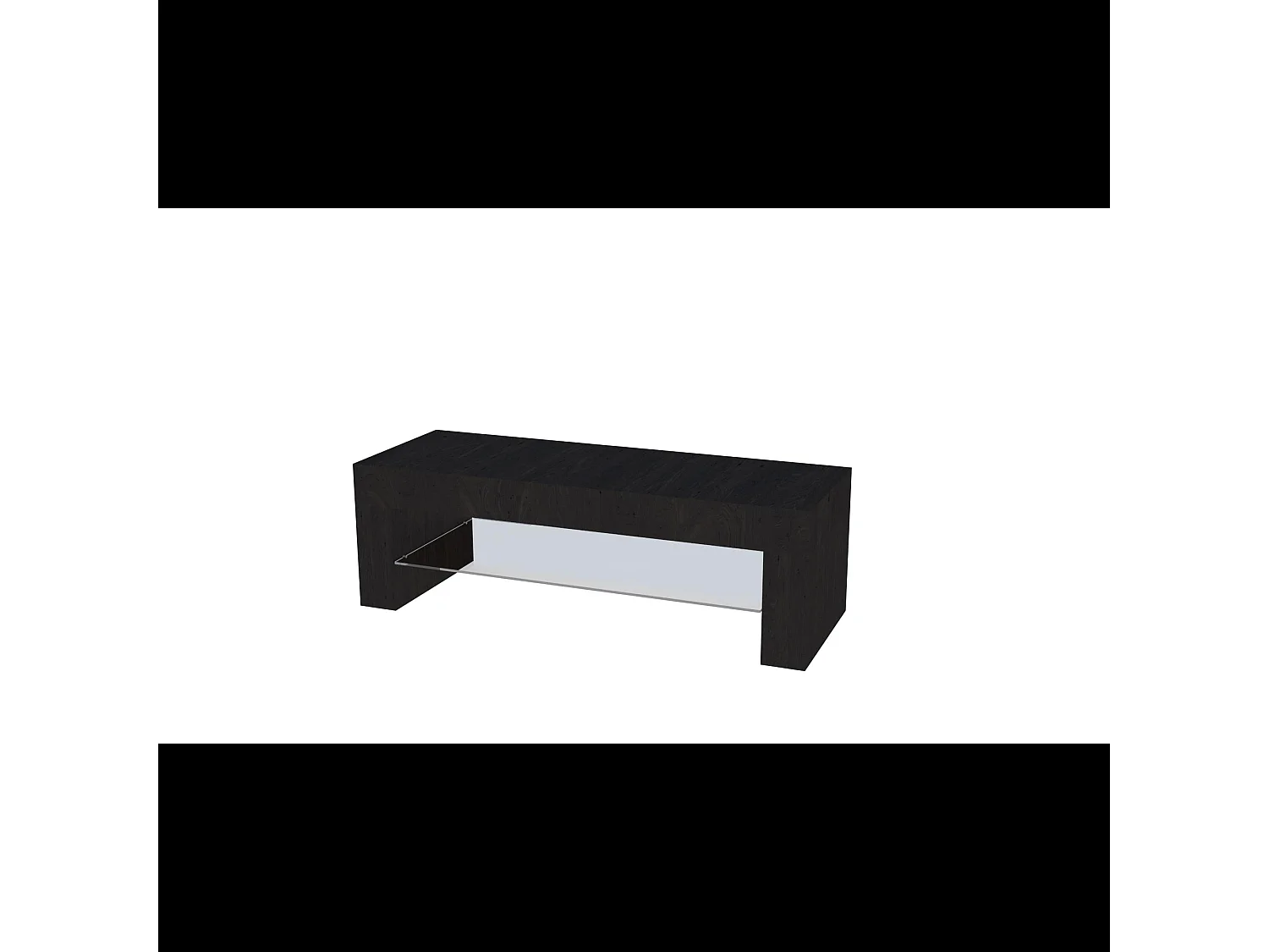 Mobile TV salotto soggiorno ripiano in vetro base televisione rovere alaska