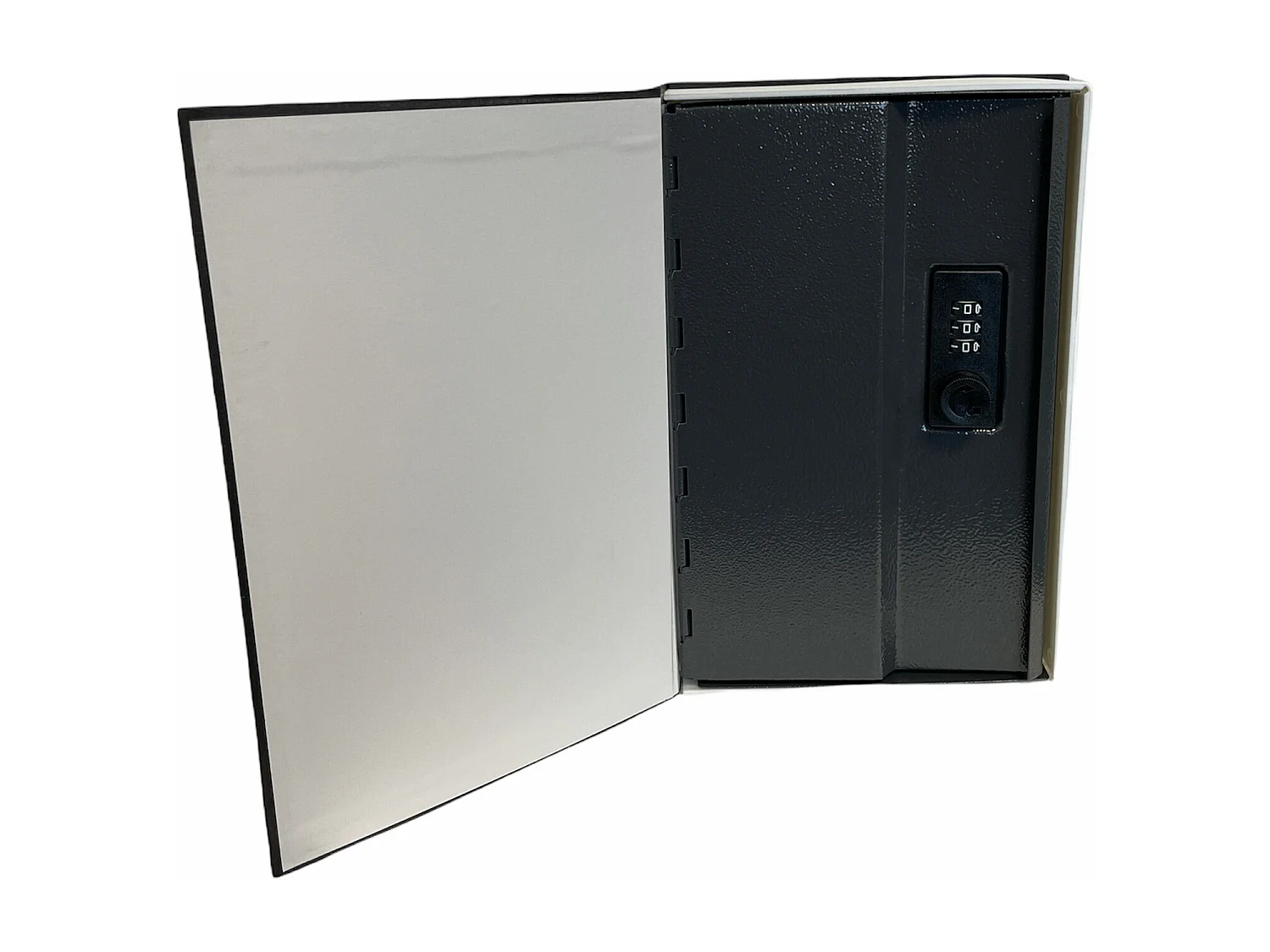 Cassetta Portavalori Cassaforte A Forma Di Libro Dizionario Acciaio Serratura Combinazione 3 Cifre Soldi Gioielli Casa Ufficio 24 x 15.5 x 5.5 Cm Nero