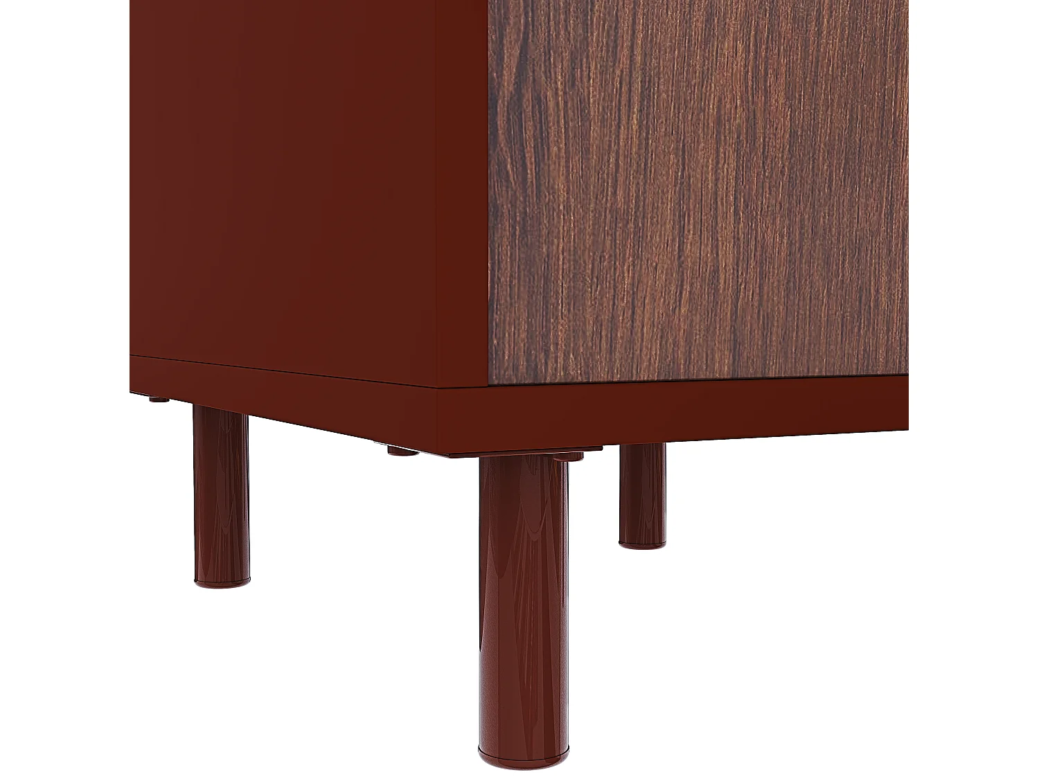 Scrivania Con Ripiano Lucido Vetro Con 2 Scomparti Scrittoio Mobile Computer Desk Ufficio Studio Cameretta Soggiorno Sala Pranzo 110x76.5x55 cm Rovere