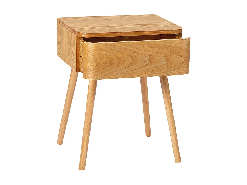 Set 2 tables de nuit bois pin oggi - 40x34x55 cm