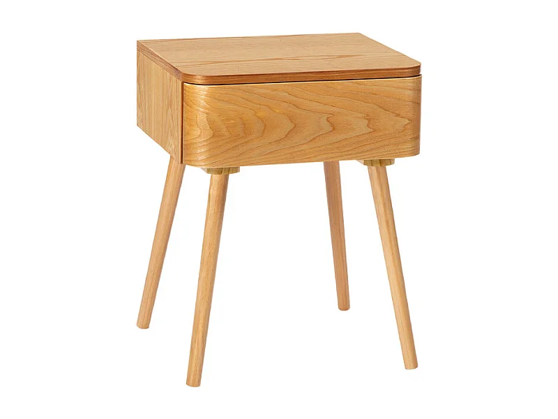 Set 2 tables de nuit bois pin oggi - 40x34x55 cm