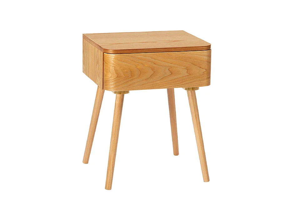 Set 2 tables de chevet bois OGGI - 40x34x51 cm